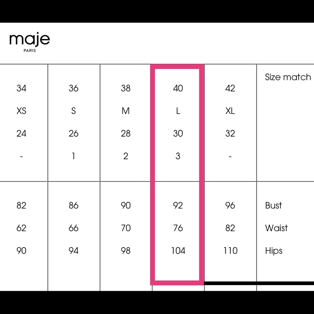 Maje Cream Check Sweater (Large) - Picture 4 of 4